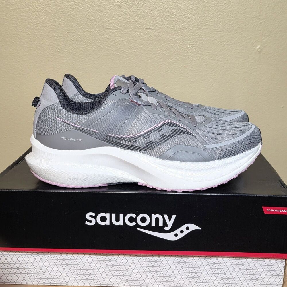Saucony Tempus Alloy Quartz Gray S10720-15 Women's Size 10 Wide Running Shoes